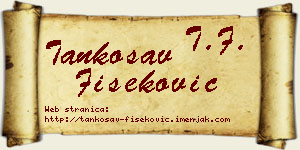 Tankosav Fišeković vizit kartica